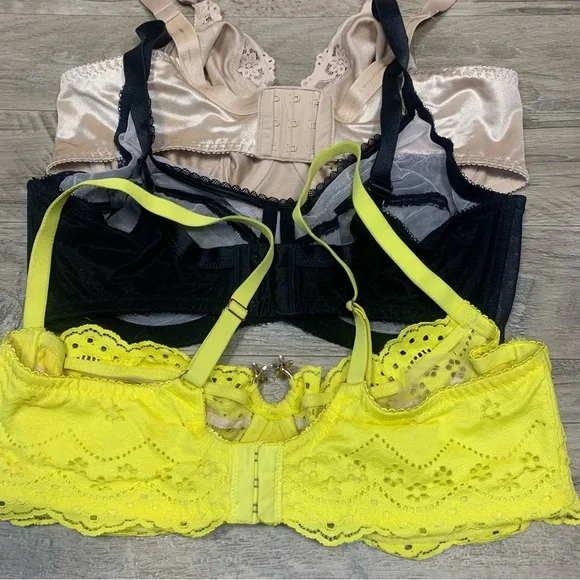 Wacoal Hanes Fenty 3 Underwired Full Coverage Lace Bras Retro Chic Daisy Bows - Picture 6 of 10